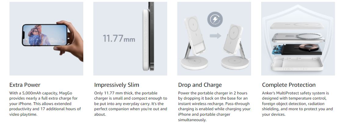 Anker Magnetic 633 Portable Wireless Charger