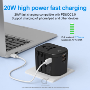 Brave 3 Port + AC Travel Adapter 20W BTC-33 (4)