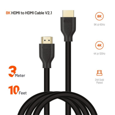 Porodo 8K HDMI to HDMI Cable 3m