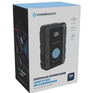 Powerology 20000mAh PD45W Power Bank Jump Start Air Pump Compressor