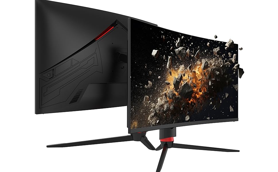 Porodo 27 Curved Gaming Monitor 240Hz Computer Monitor For Gaming PDX546