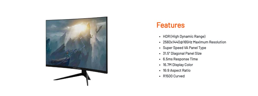 what monitor is best for gaming Porodo Gaming Wide Screen Gaming Monitor 32 165Hz Black gaming on monitor